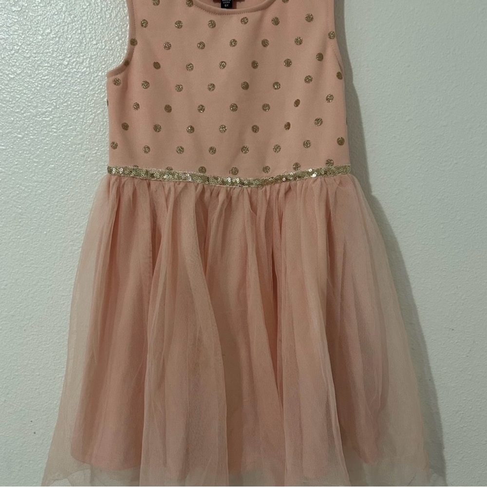 Lilt Pink and Gold Formal Kids Dress